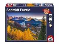 Schmidt Spiele 1.000tlg. Puzzle "Herbstliches Neuschwanstein"