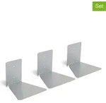 umbra 3er-Set: Wandregale "Conceal" in Silber - (B)17 x (H)14 x (T)18 cm