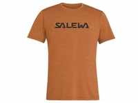 Salewa Puez Hybrid 2 Dry - T-Shirt Trekking - Herren - Orange/Black - 46