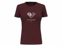 Salewa Pure Heart Dry W - T-Shirt - Damen - Dark Red - I38 D32