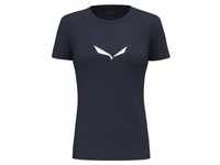 Salewa Solid Dri-Release - T-Shirt Bergsport - Damen - Dark Blue/White/Dark Blue -