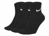 Nike Training Ankle Socks (3 Pairs) - kurze Socken - Black/White - S