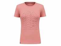 Salewa Pure Skyline Frame Dry W - T-Shirt- Damen - Pink - I40 D34