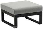 Zebra Fly Loungehocker Aluminium/Olefin Dunkelgrau|Hellgrau AR6296