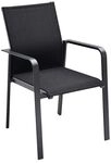 Solpuri Breeze Stapelsessel Aluminium/Textilene Dunkelgrau BRE-100-305-062
