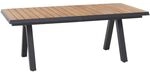 Siena Garden Tirana Ausziehtisch 200/260x100cm Aluminium/Teak Dunkelgrau P37185