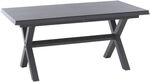 Siena Garden Sincro Ausziehtisch 200/260x100cm Aluminium/HPL Dunkelgrau S08834