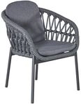 LC Garden Bari Gartensessel Aluminium mit Sitz- und R&uuml;ckenkissen Dunkelgrau...