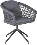 LC Garden Bari Gartensessel Aluminium mit Sitz- und R&uuml;ckenkissen Dunkelgrau...