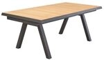 LC Garden Kumasi Ausziehtisch 200/260x100cm Aluminium/Teak Dunkelgrau 249046