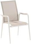 Niehoff Costa Stapelsessel Aluminium/Textilene Taupe G212-101-310