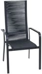 Siena Garden Carlton Stapelsessel verstellbar Aluminium/Rope Dunkelgrau T71052