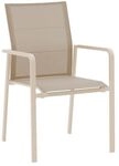 Zebra Bee Stapelsessel Aluminium/Textilene Taupe|Sand AR6171