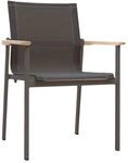 Zebra Enox Stapelsessel Aluminium/Batyline Dunkelgrau AR7336