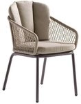 Sieger Gomera Gartensessel Aluminium mit Sitz- und R&uuml;ckenkissen Sand 533/G-N