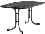 Sieger Boulevard Klapptisch 150x90cm Stahl/Mecalit Dunkelgrau 253/G