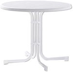Sieger Boulevard Klapptisch &Oslash;86cm Stahl/Mecalit Wei&szlig; 209/W