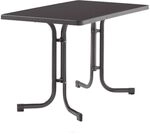 Sieger Boulevard Klapptisch 115x70cm Stahl/Mecalit Dunkelgrau 233/G