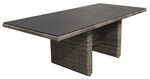 Plo&szlig; Rabida Gartentisch 220x100cm Geflecht/Spraystone Braun 7245570