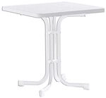 Sieger Boulevard Klapptisch 70x70cm Stahl/Mecalit Wei&szlig; 131/W