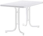 Sieger Boulevard Klapptisch 115x70cm Stahl/Mecalit Wei&szlig; 133/W