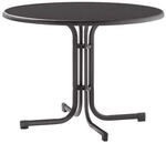 Sieger Boulevard Klapptisch &Oslash;100cm Stahl/Mecalit Dunkelgrau 236/G