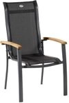 Hartman Alice Stapelsessel Aluminium/Textilene Schwarz|Dunkelgrau 65.292.010