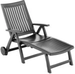 Kettler Roma Gartenliege Kunststoff Dunkelgrau 01638-700