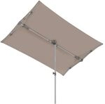 Suncomfort Flex-Roof Mittelstockschirm 195x140cm Taupe|Hellgrau 67300192631053