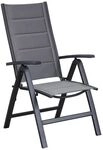 LC Garden Unicamo Klappsessel verstellbar Aluminium/Textilene Dunkelgrau 229784