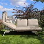 Zebra Somerset Gartenloungesofa Aluminium/Sunproof Taupe|Sand AR6616