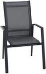 Siena Garden Tauro Stapelsessel Aluminium/Ranotex Dunkelgrau S83265