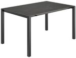 OUTLIV. Ausziehtisch 140/210x70cm Edelstahl/Glaskeramik Dunkelgrau SR2051-140-DG-DG