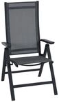 Siena Garden Tauro Klappsessel Aluminium/Ranotex Dunkelgrau S83264