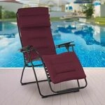 Lafuma Futura Relaxliege Stahl/Air Comfort Schwarz|Rot LFM3120.3186