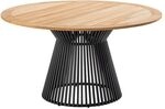 Niehoff Acore Gartentisch &Oslash;140cm Aluminium/Teak Dunkelgrau G730-069-140