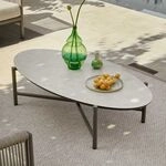 Apple Bee Bora Bora Loungetisch 130x65cm Aluminium/Sinterstone Taupe|Sand...