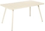 Fermob Luxembourg Gartentisch 143x80cm Aluminium Sand 4133-E8