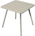 Fermob Luxembourg Gartentisch 80x80cm Aluminium Hellgrau 4135-A5