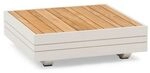 Zebra Cubo Neo Loungetisch 74x74cm Aluminium/Teak Taupe AR6084