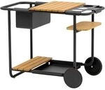 Zebra Somerset Servierwagen Aluminium/Teak Dunkelgrau AR6615