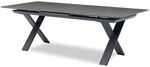 Zebra Levare Ausziehtisch 240/300x100cm Aluminium/Keramik Dunkelgrau AR6404