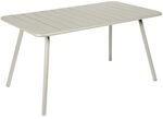 Fermob Luxembourg Gartentisch 143x80cm Aluminium Hellgrau 4133-A5