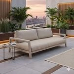 Zebra Cozy Gartenloungesofa Sitztiefe verstellbar Aluminium/Rope/Sunproof...