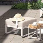Zebra Fly Loungehocker Aluminium/Olefin Taupe|Sand AR6316