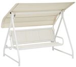 Kettler Paradiso Hollywoodschaukel Aluminium/Outdoorgewebe Wei&szlig;|Sand...