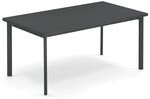 emu Star Gartentisch 160x90cm Stahl Dunkelgrau 303072200