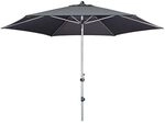 Doppler Expert Sonnenschirm &Oslash;280cm mit Kurbel Dunkelgrau 428441840