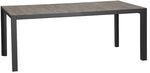 Siena Garden Silva Gartentisch 182x100cm Aluminium/Keramikfliese Dunkelgrau C31058