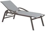 Siena Garden Milos Seniorenliege verstellbar Aluminium/Ranotex Dunkelgrau H16694